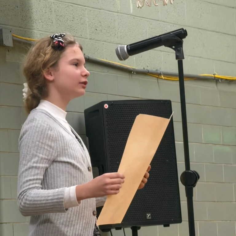 Middle School Student in Elective Class