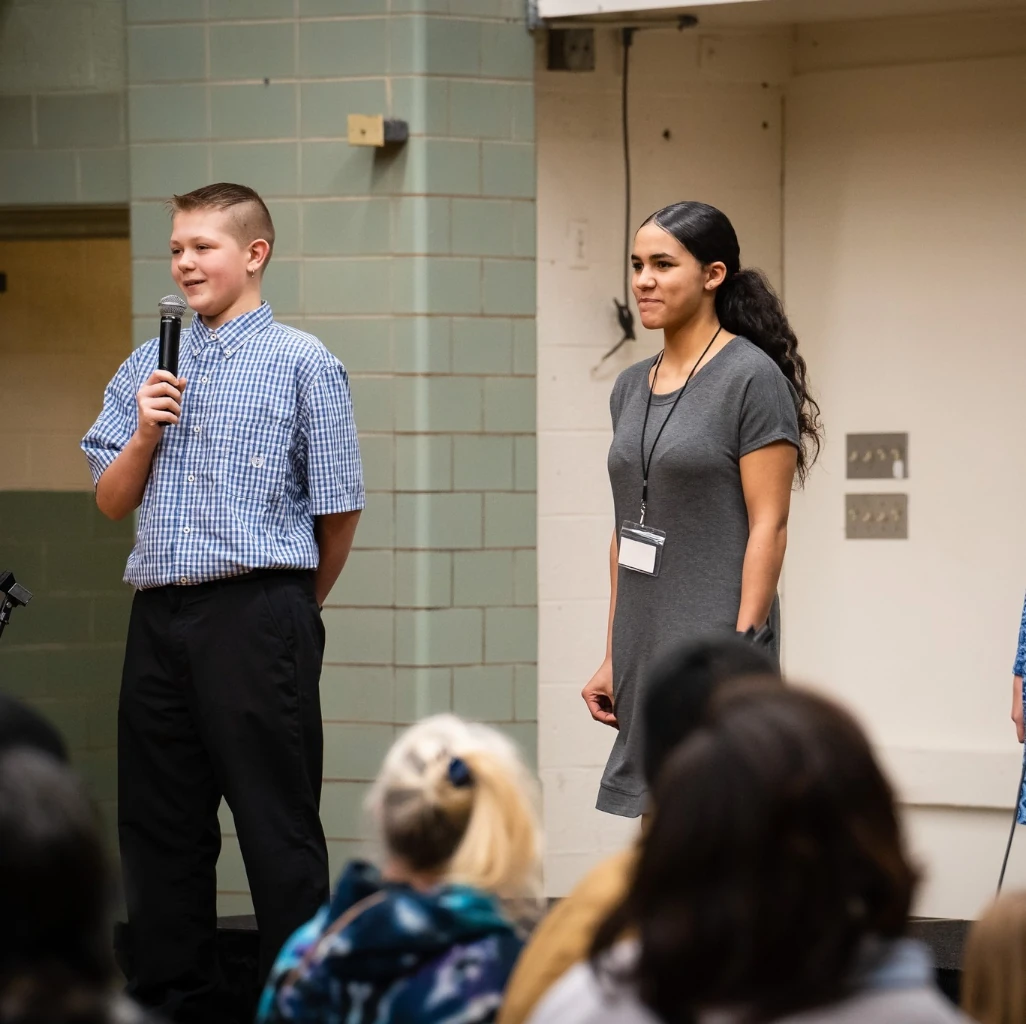 Middle School Student in Elective Class