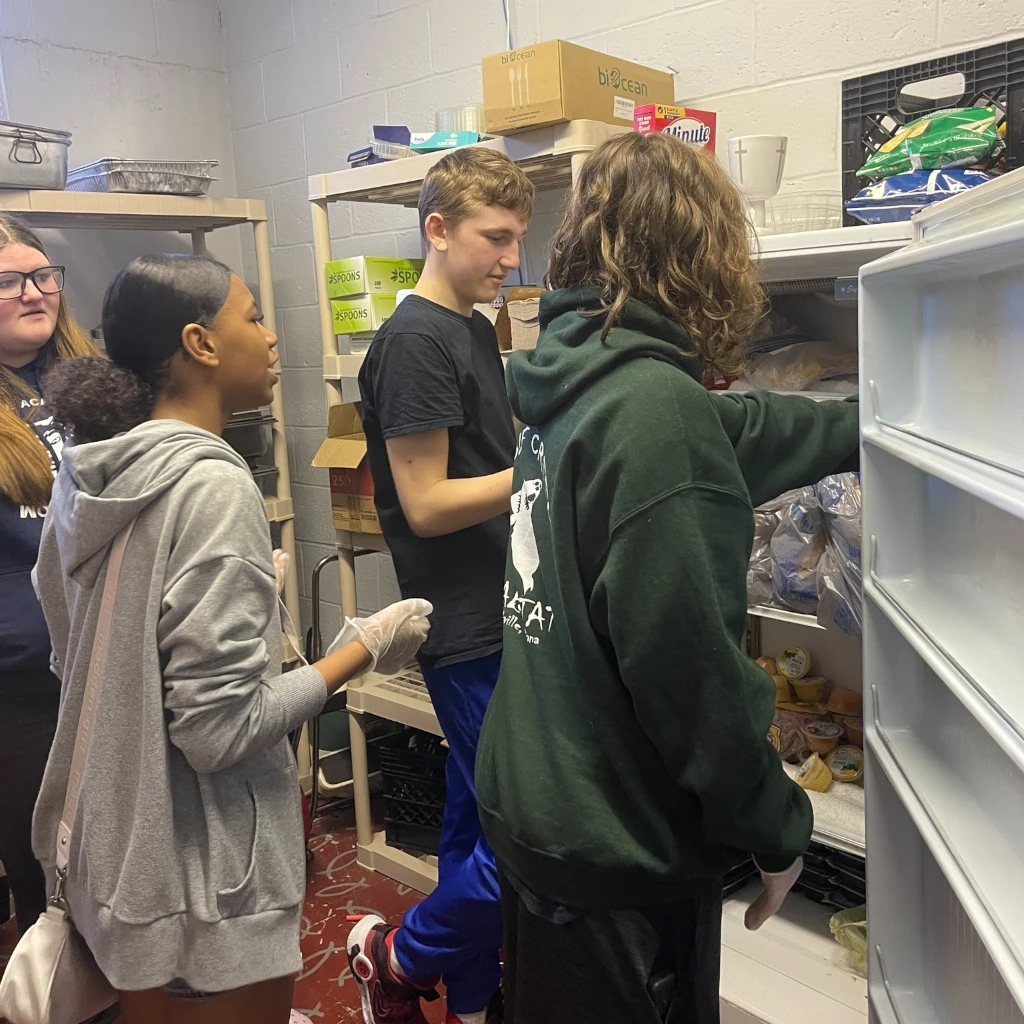 Middle School Student in Elective Class